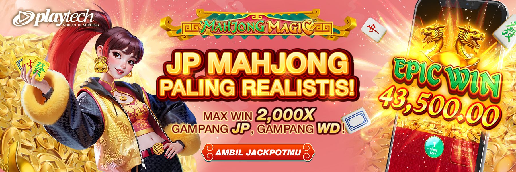 PLAYTECH - MAGIC MAHJONG JP